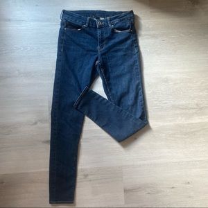 H&M dark blue skinny jeans